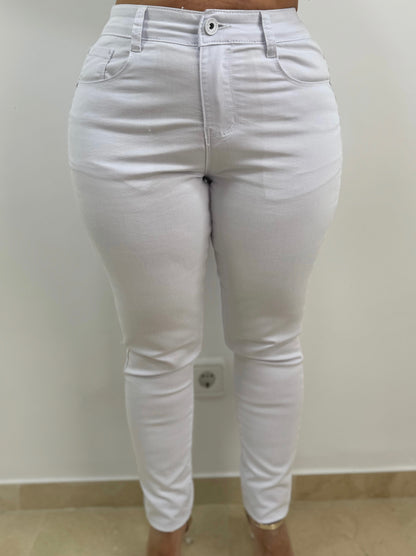 Pantalón vaquero blanco