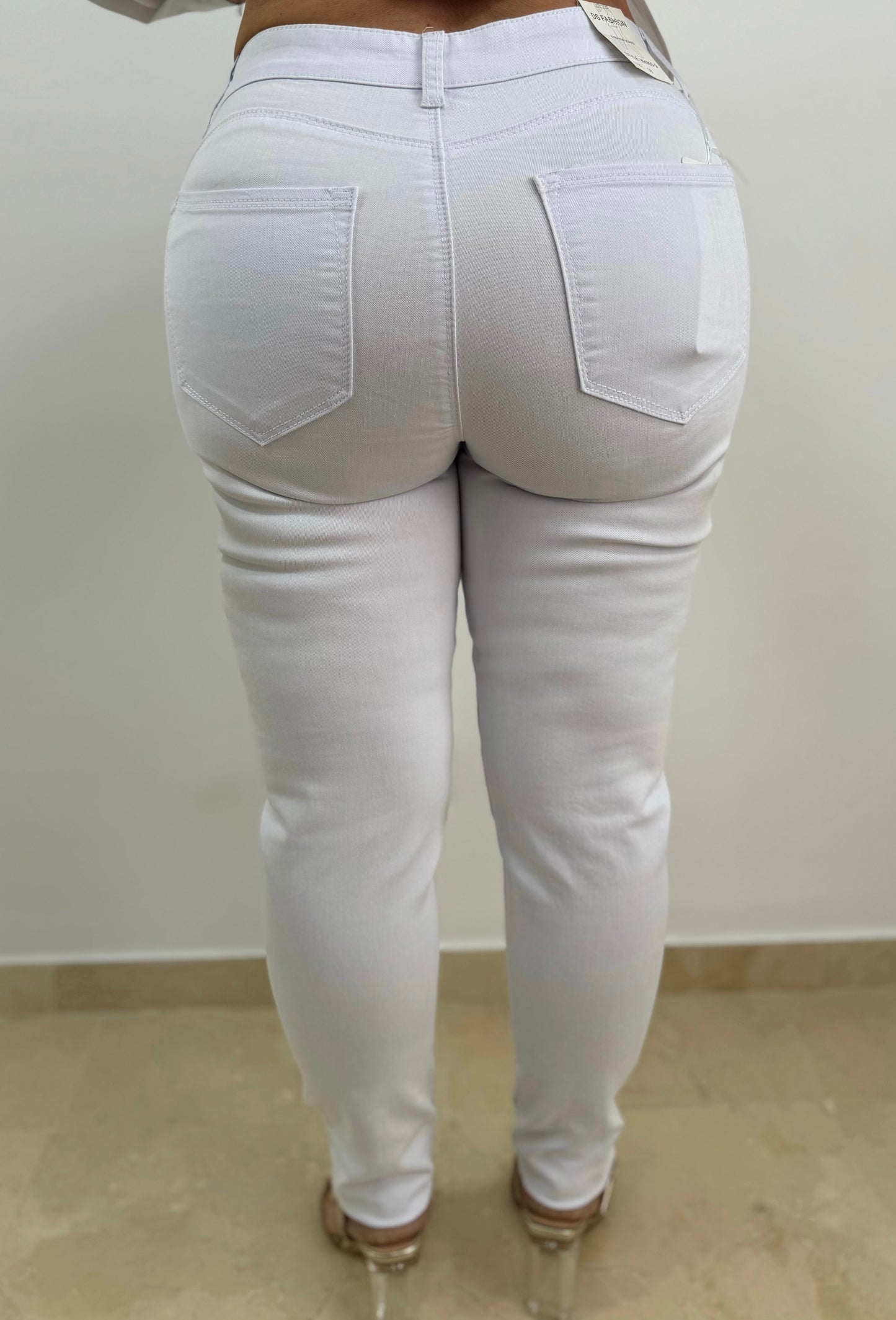 Pantalón vaquero blanco